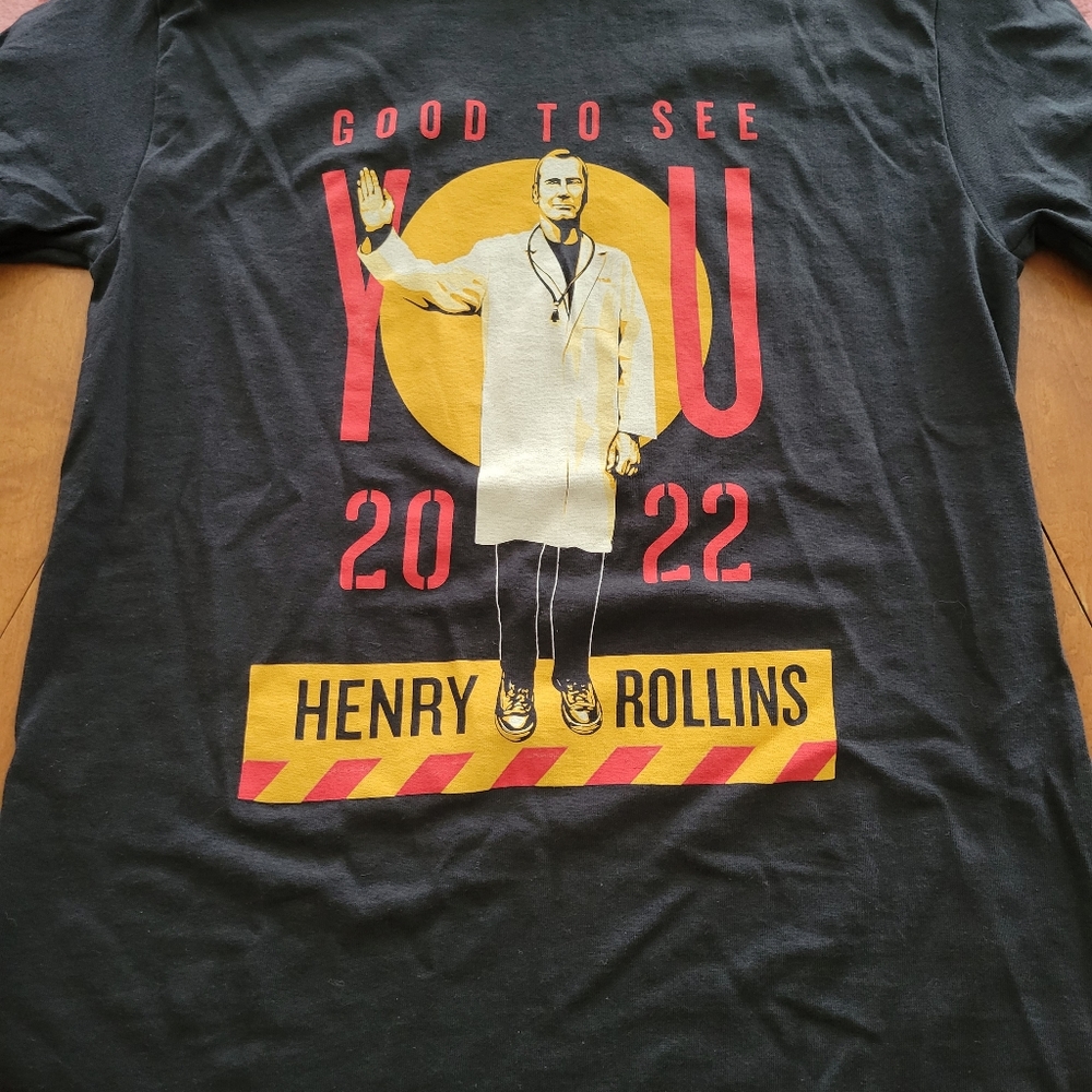 HENRY ROLLINS 2022 TOUR t-shirt NWOT Small OFFICIAL